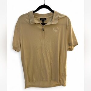 True Religion Men's Tan Polo Shirt